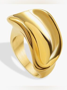 Stunning Nordstrom 18KT Dip Wave ring Adjustable